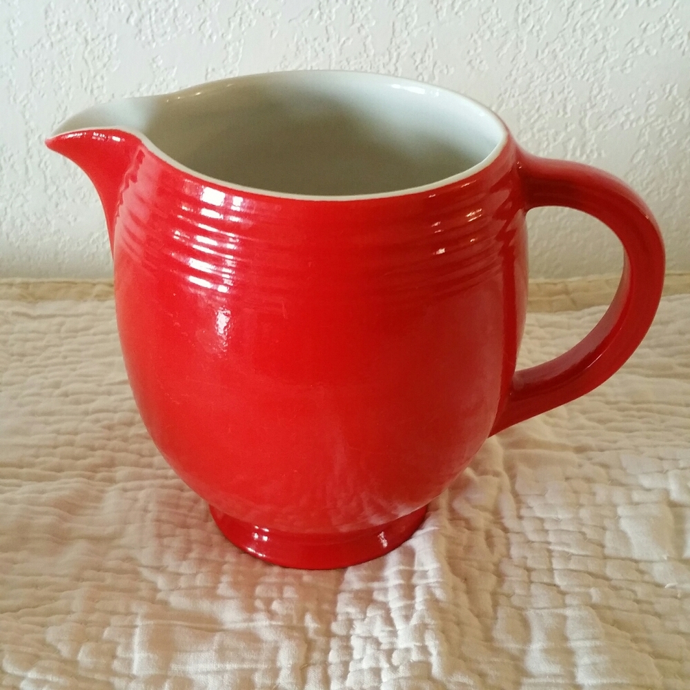 Hall's Superior Quality Kitchenware red pitcher